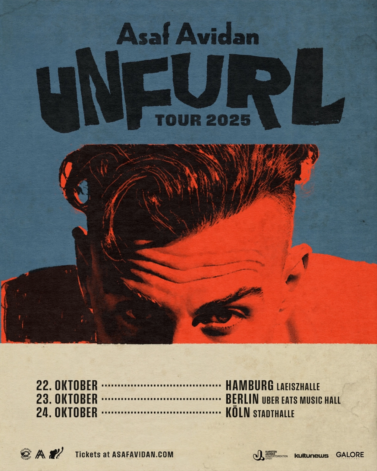 Billets Asaf Avidan (Uber Eats Music Hall - Berlin)