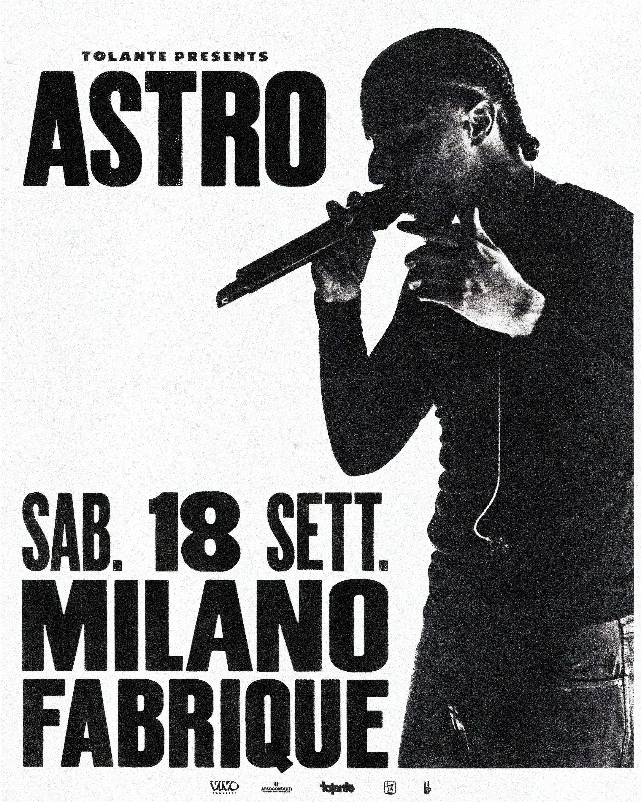 Astro in der Fabrique Milano Tickets