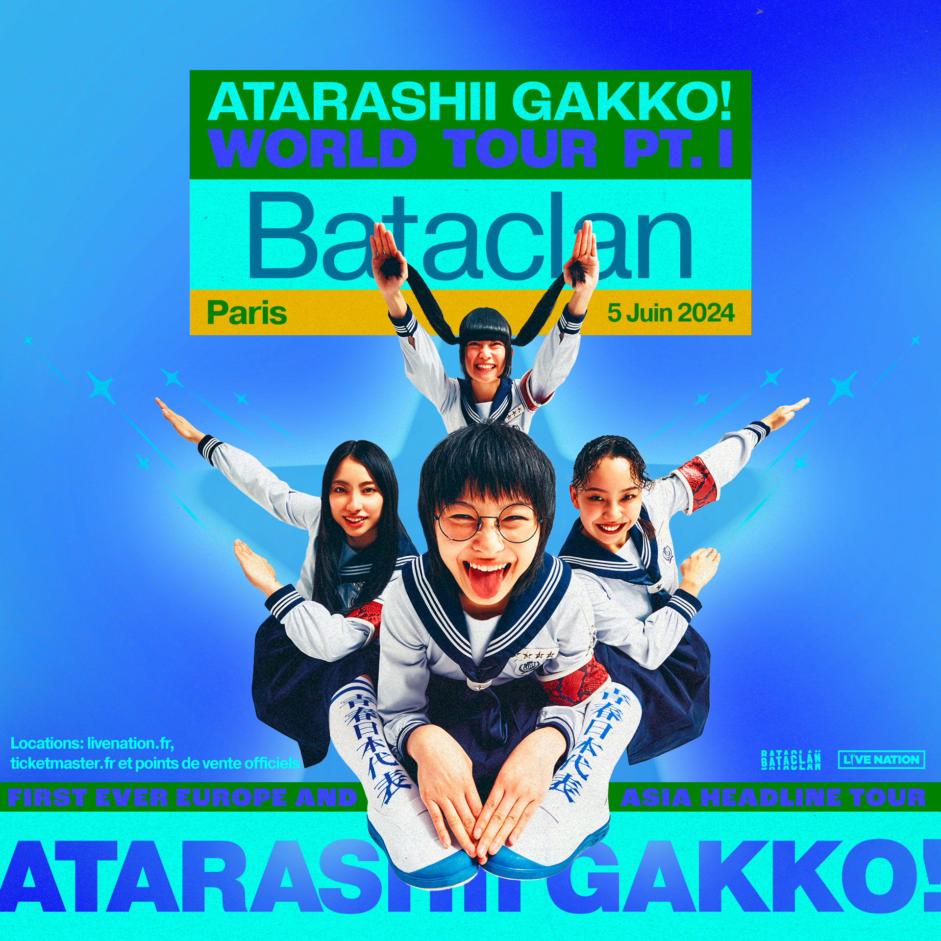 Atarashii Gakko! at Bataclan Tickets