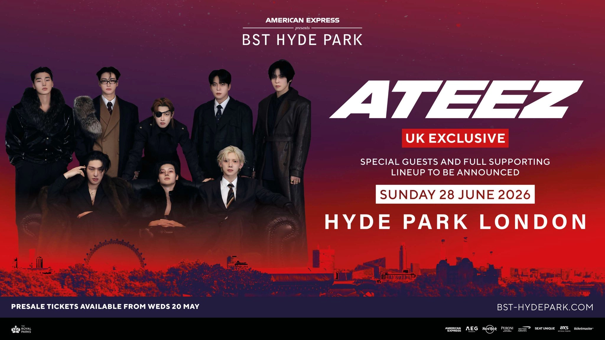 ATEEZ at Hyde Park Tickets