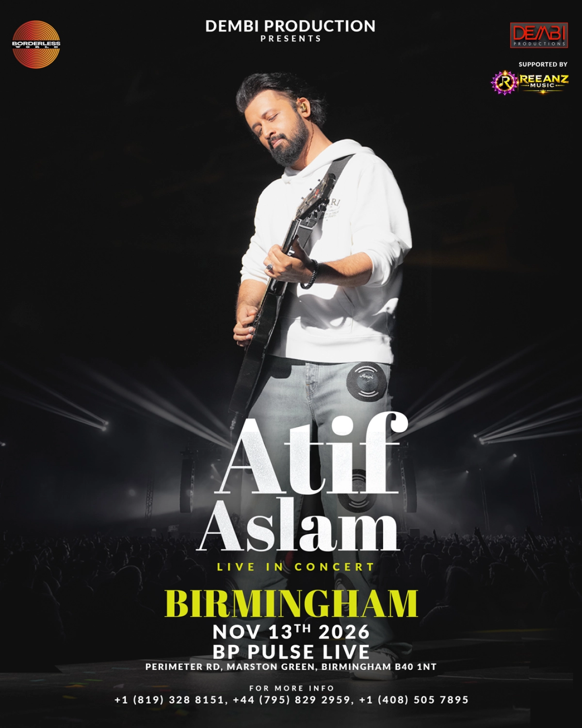 Billets Atif Aslam (bp pulse LIVE - Birmingham)