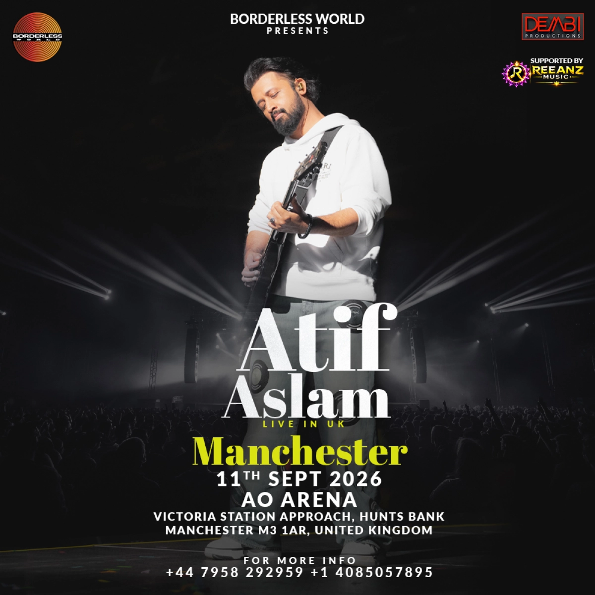 Atif Aslam at Manchester AO Arena Tickets