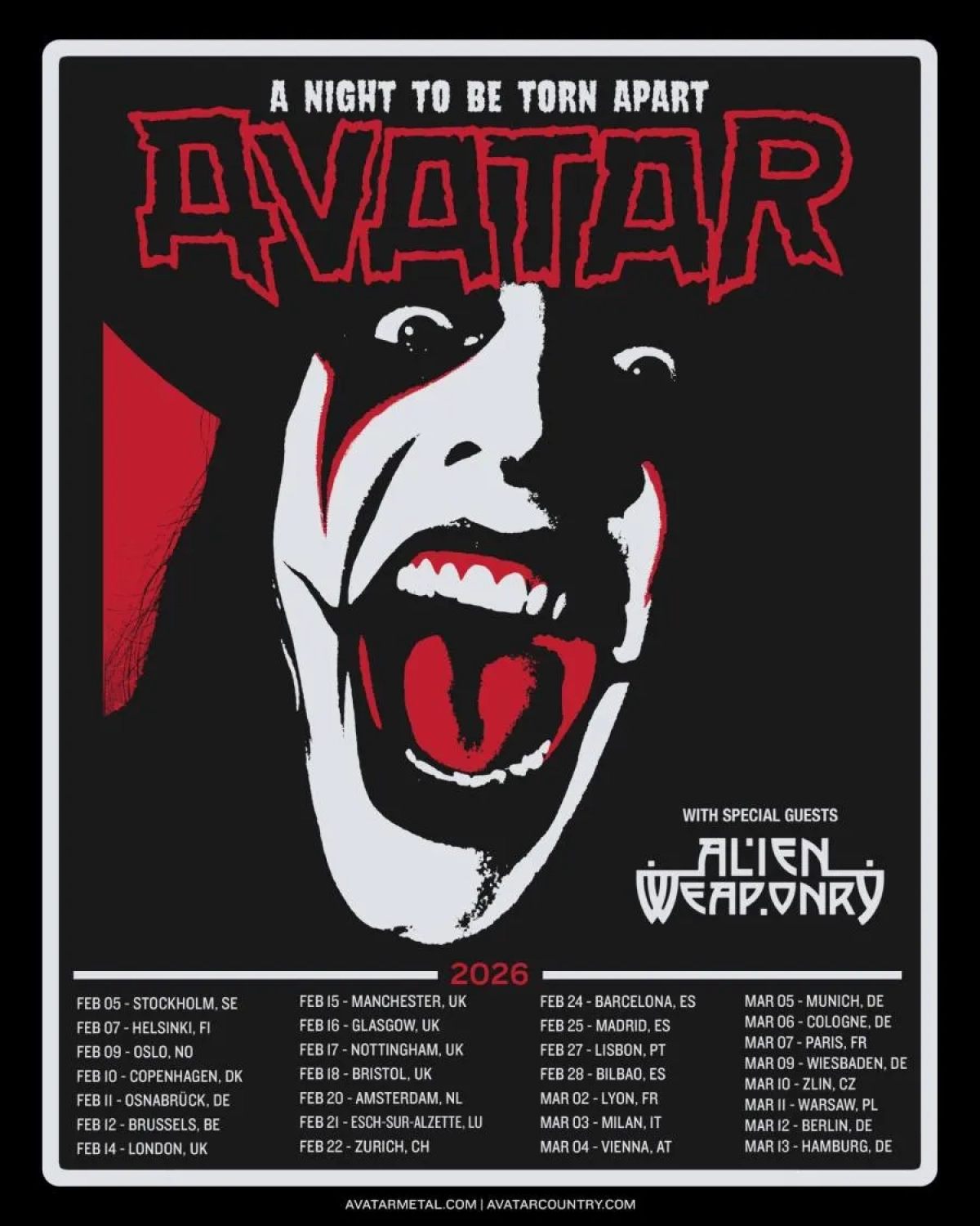 Billets Avatar (Ancienne Belgique - Bruxelles)