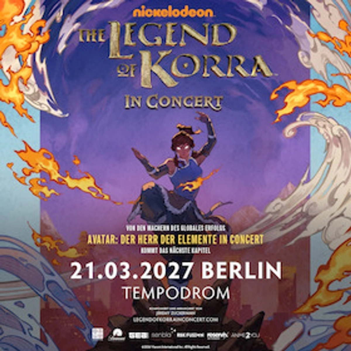 Billets Avatar - The Legend Of Korra (Tempodrom - Berlin)