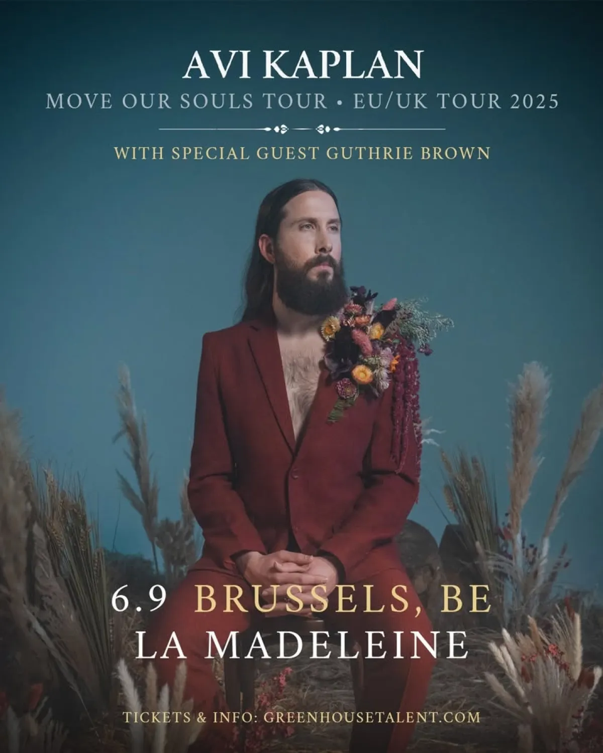 Billets Avi Kaplan (La Madeleine Bruxelles - Bruxelles)