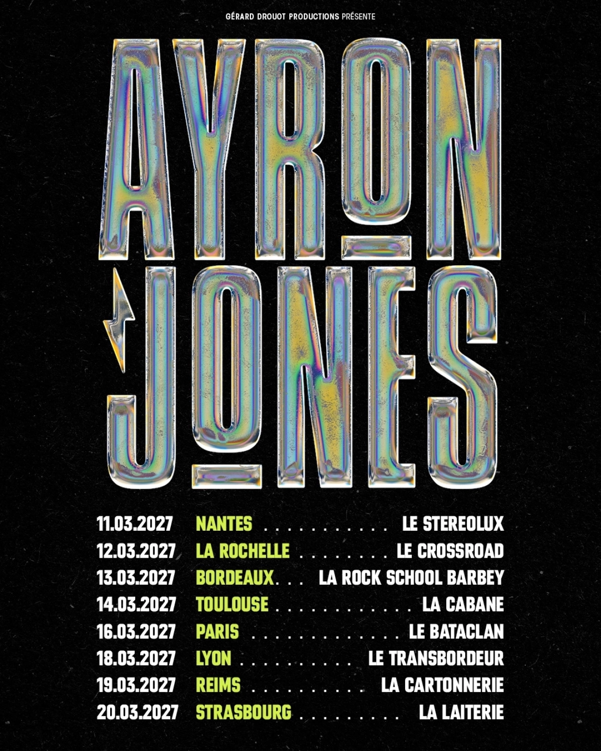 Ayron Jones at La Cabane Toulouse Tickets