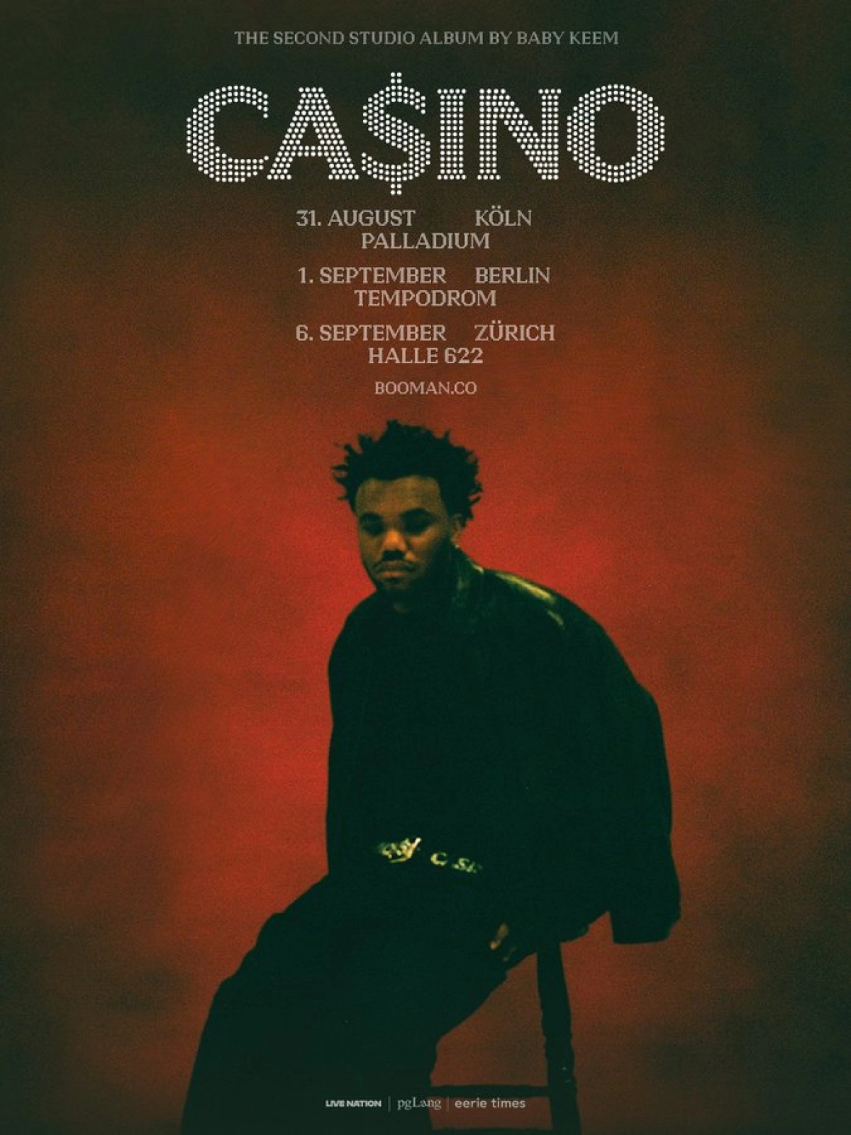 Billets Baby Keem (Palladium Koln - Cologne)