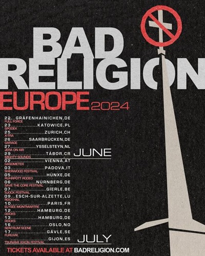 Billets Bad Religion (Gasometer Vienna - Vienne)