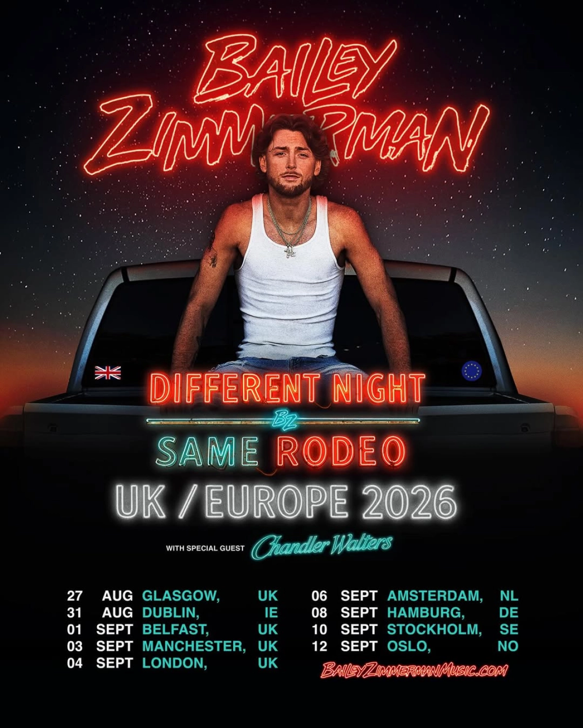 Bailey Zimmerman in der Docks Hamburg Tickets