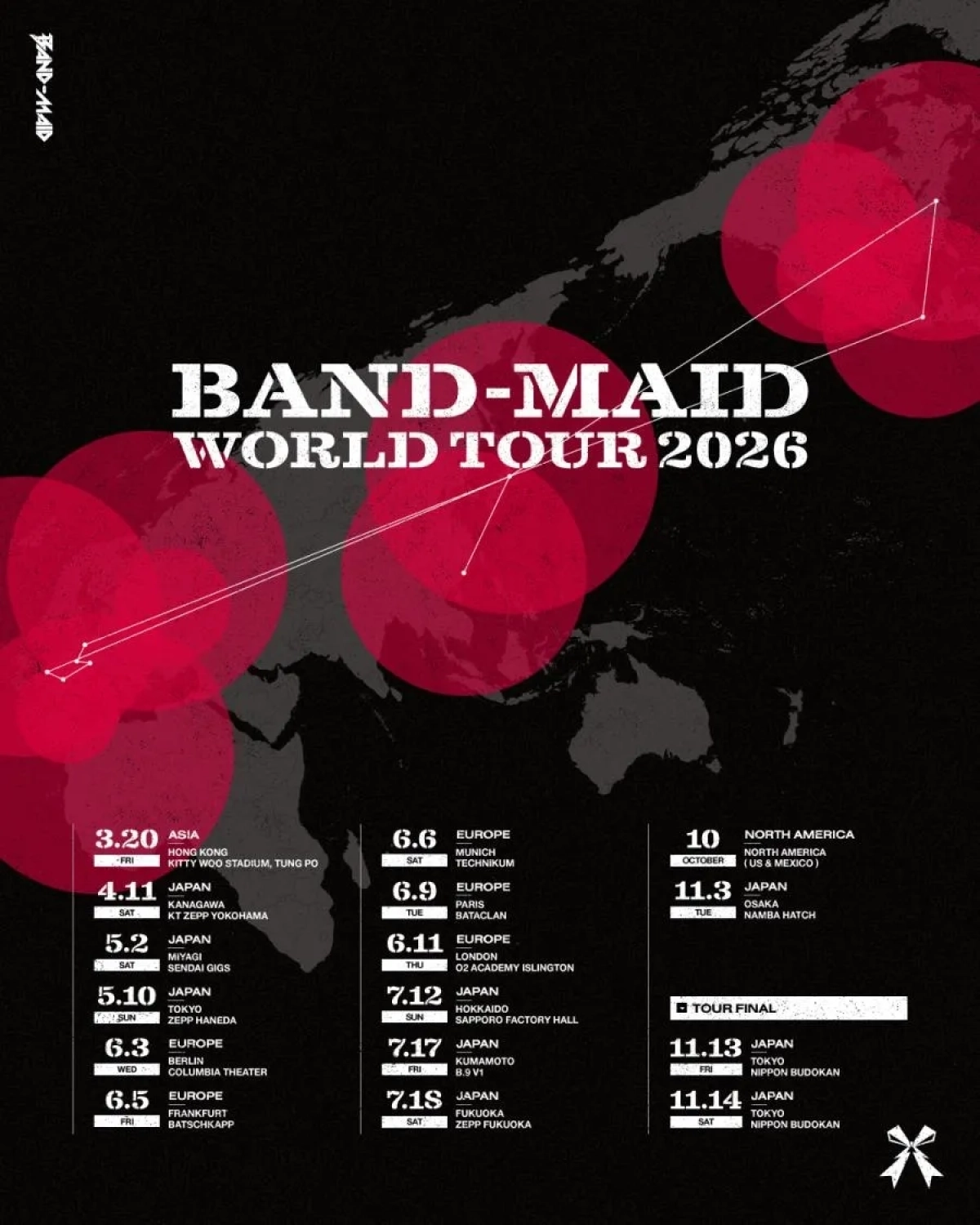 Band-Maid in der Columbia Theater Tickets