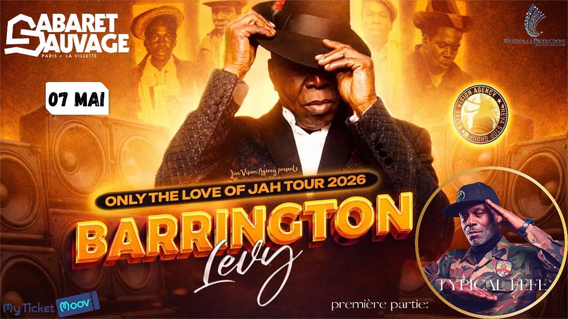 Barrington Levy at Cabaret Sauvage Tickets