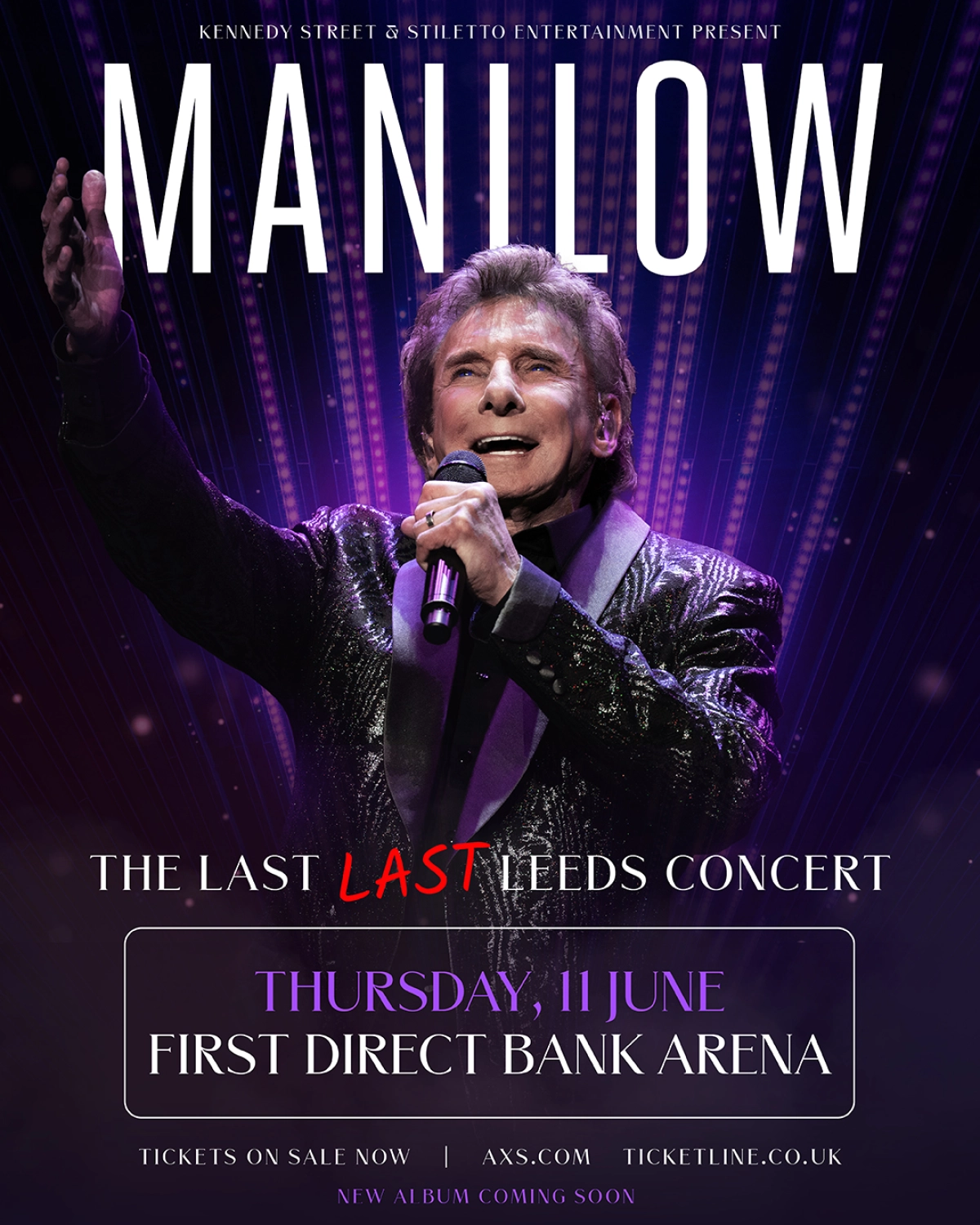 Billets Barry Manilow (First Direct Arena - Leeds)