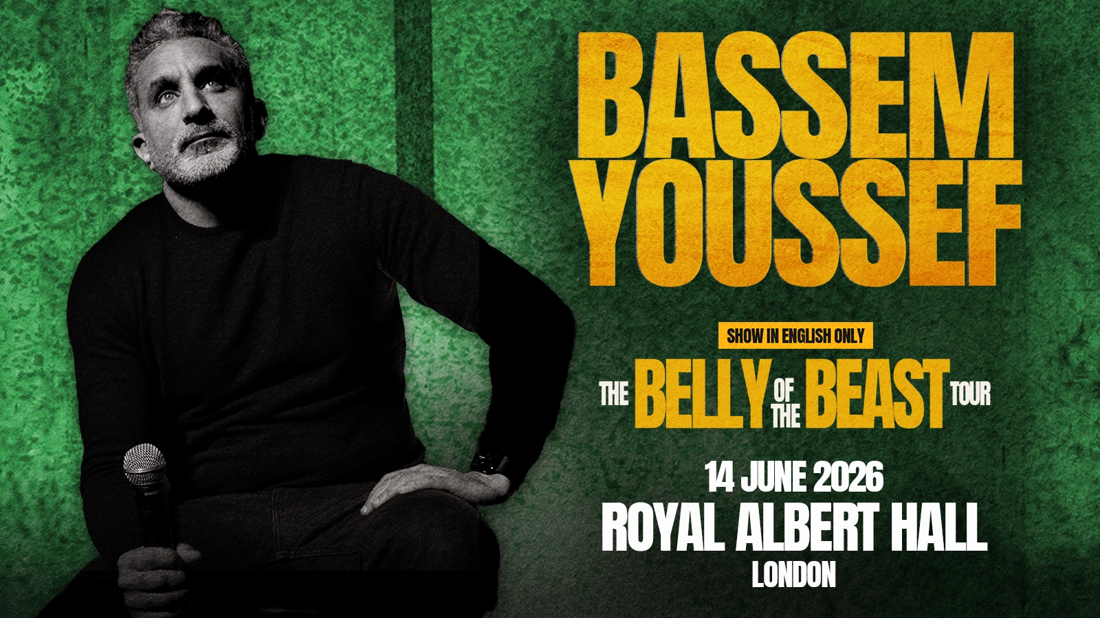 Billets Bassem Youssef (Royal Albert Hall - Londres)