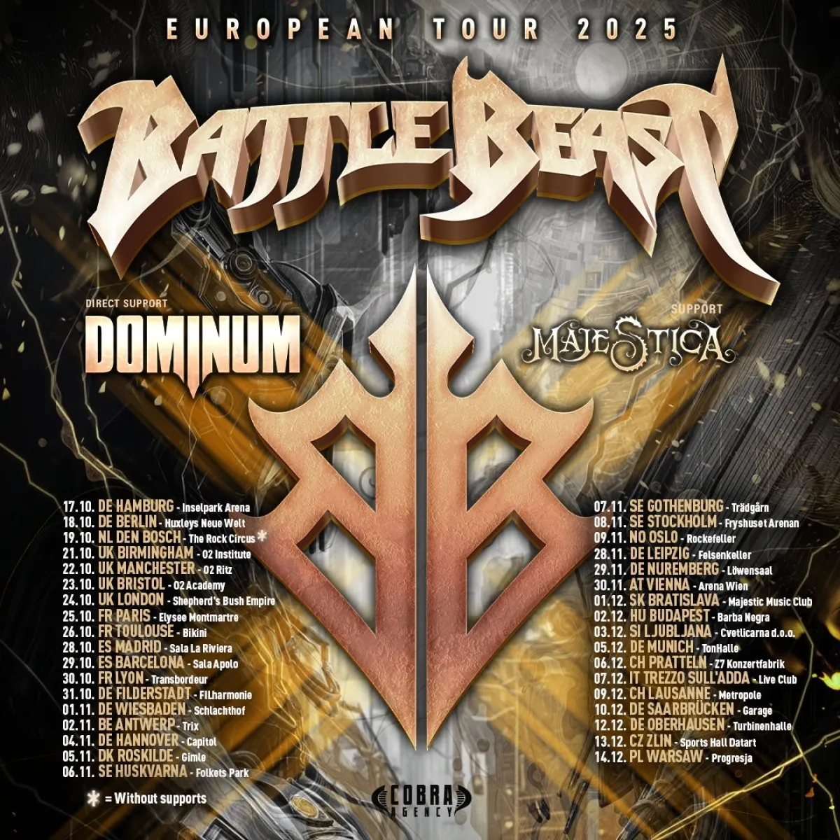 Billets Battle Beast (Huxleys Neue Welt - Berlin)