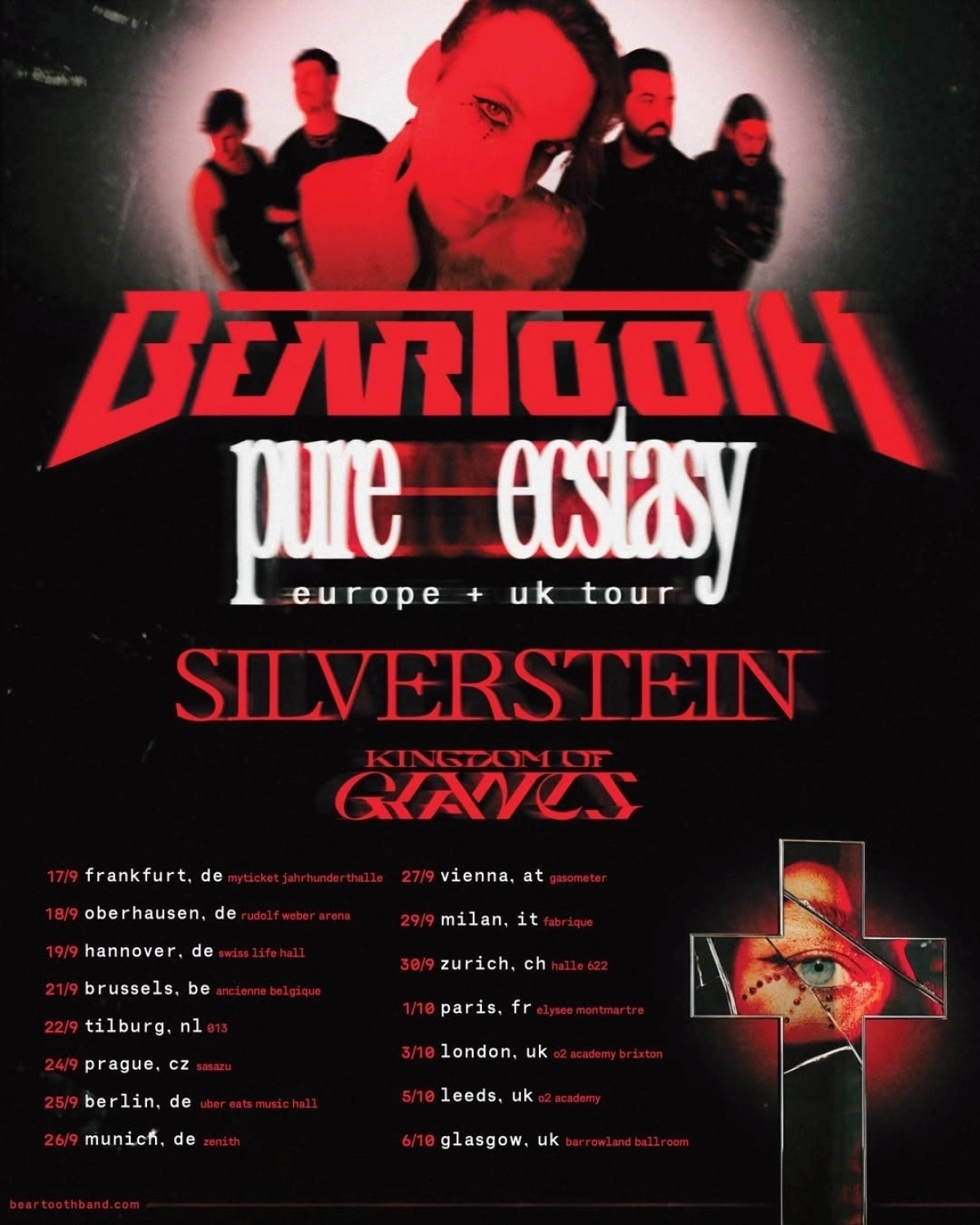 Billets Beartooth (Jahrhunderthalle - Francfort)