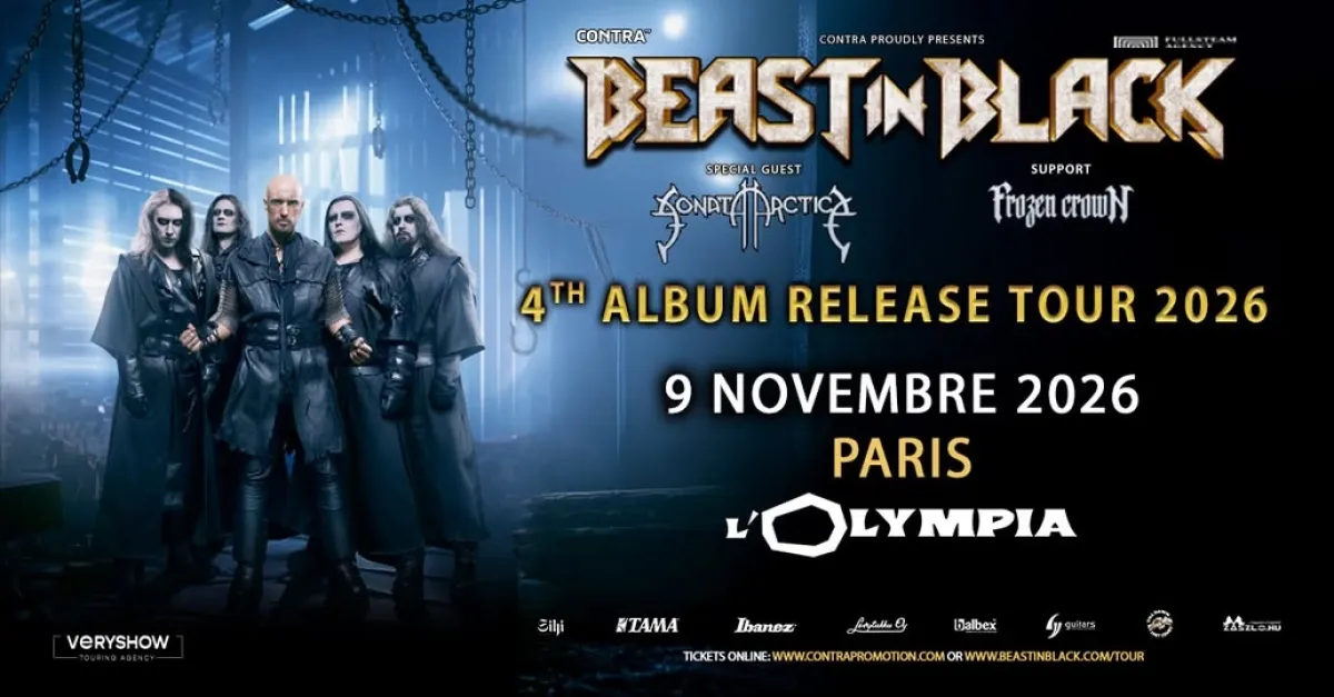 Billets Beast In Black (Olympia - Paris)