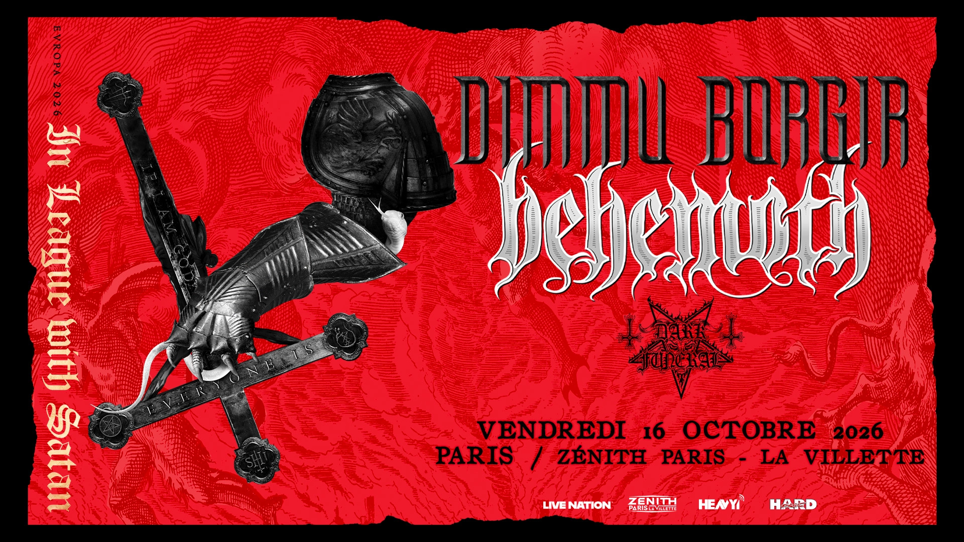 Billets Behemoth - Dimmu Borgir (Zenith Paris - Paris)