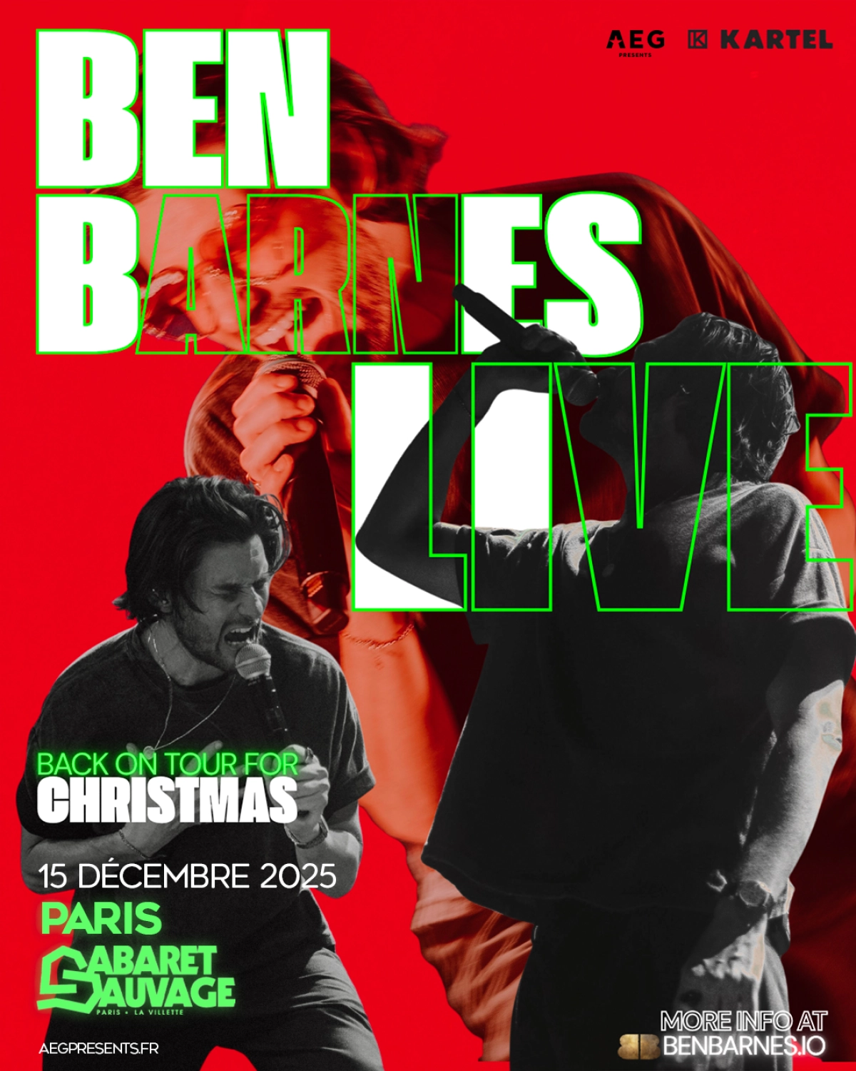 Billets Ben Barnes (Cabaret Sauvage - Paris)