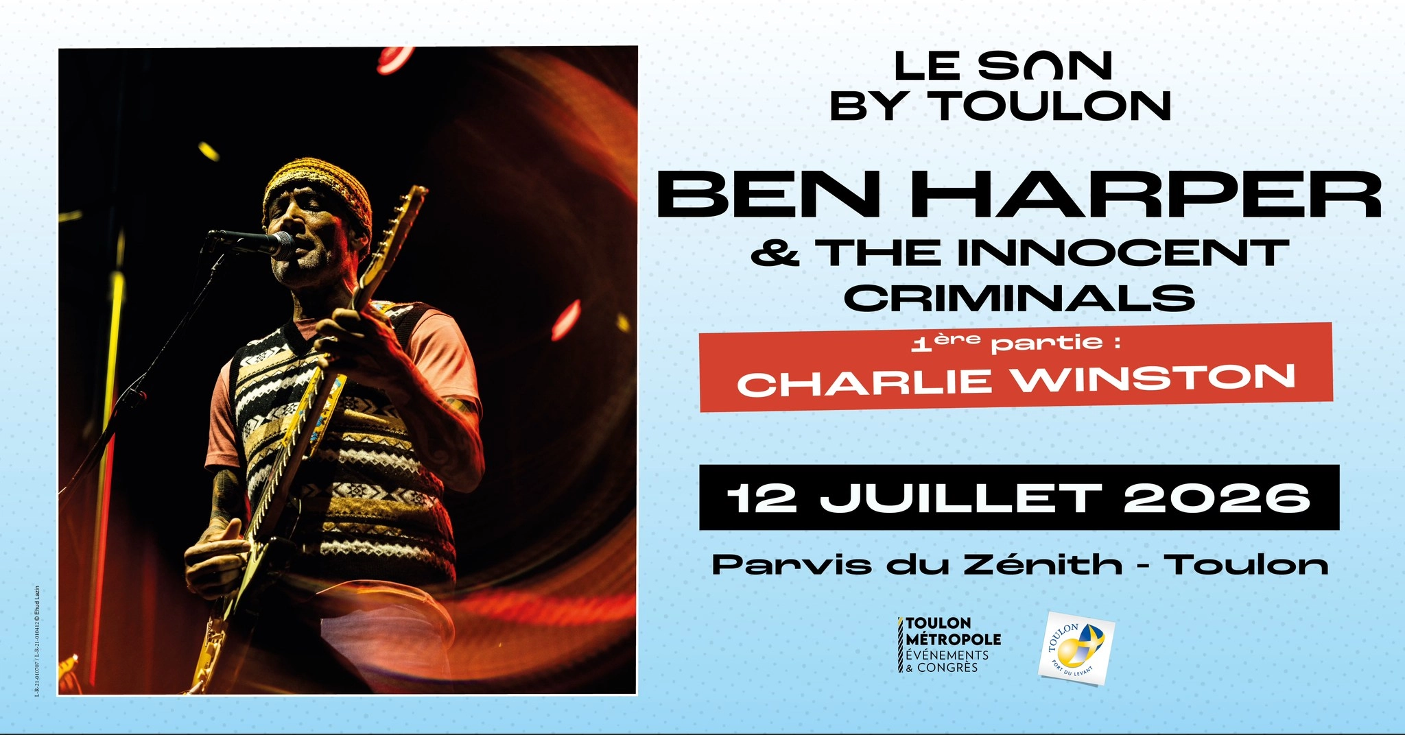 Billets Ben Harper and The Innocent Criminals (Zenith Omega Toulon - Toulon)