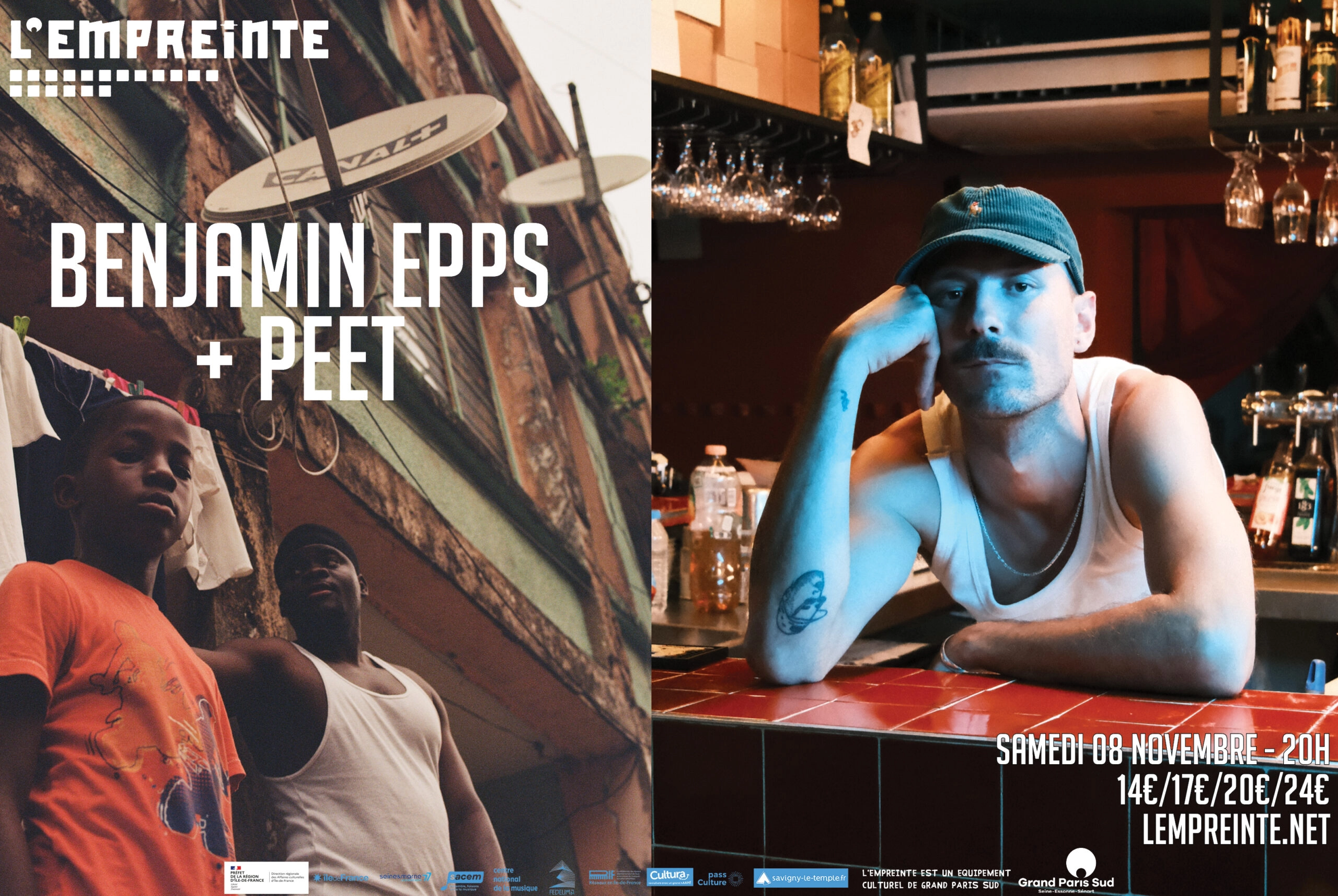 Benjamin Epps at L'Empreinte Tickets