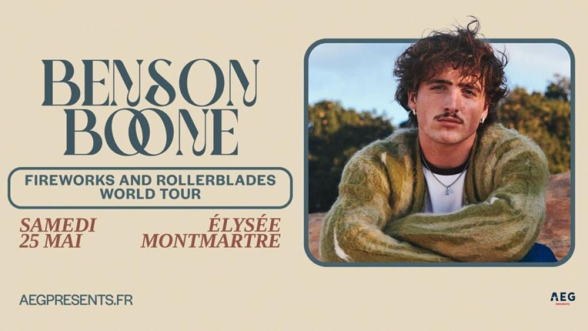 Benson Boone in der Elysee Montmartre Tickets