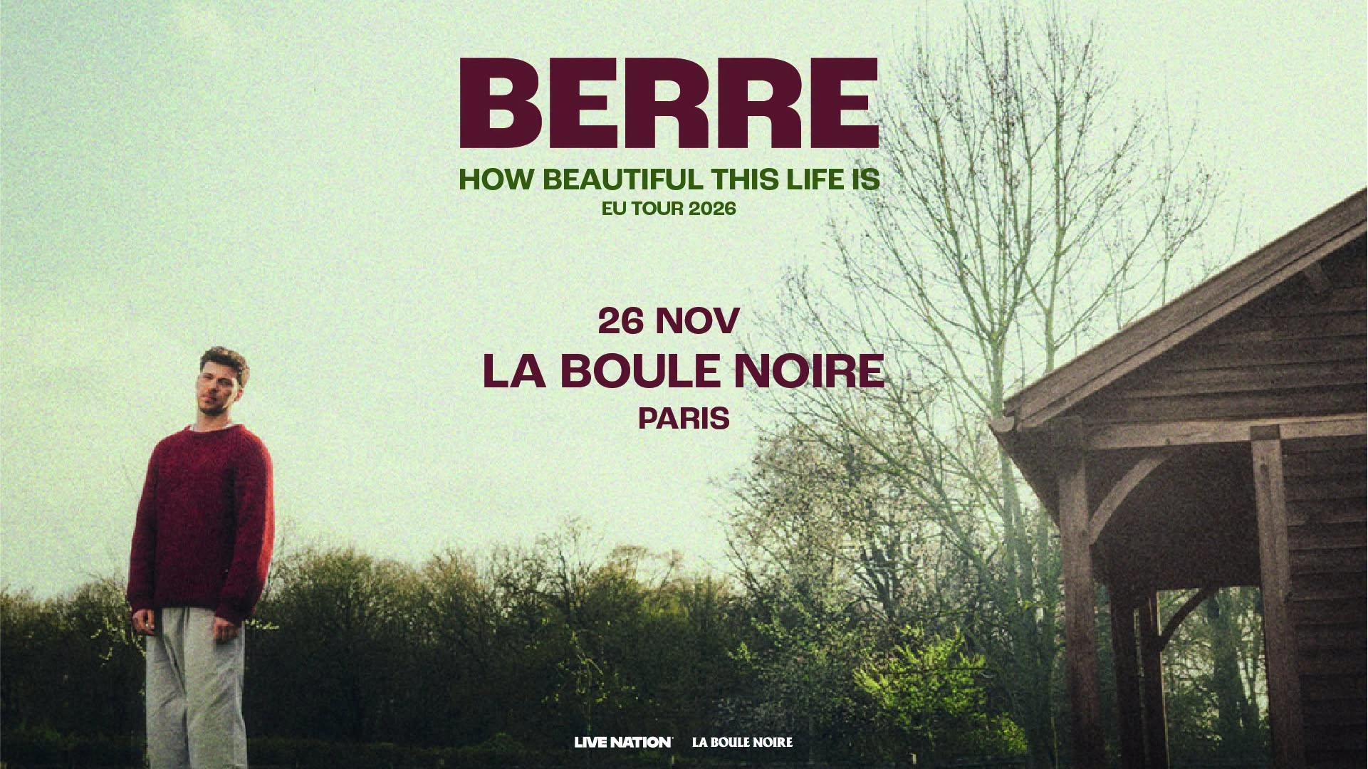 Berre at La Boule Noire Tickets