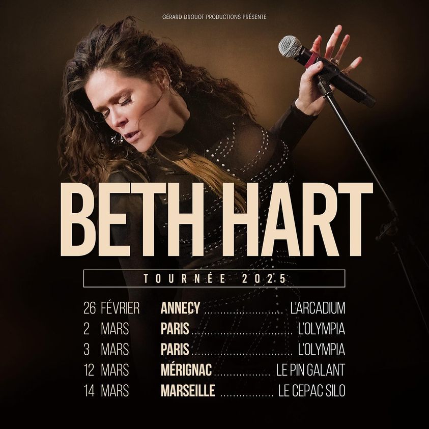 Billets Beth Hart (Olympia - Paris)