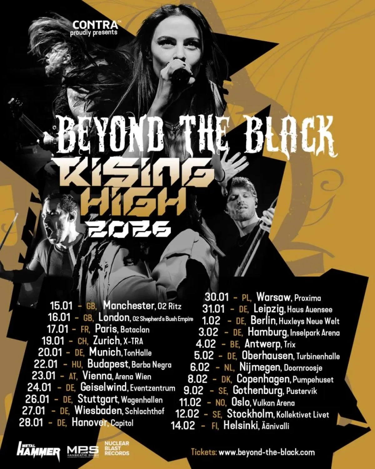 Billets Beyond The Black (Turbinenhalle Oberhausen - Oberhausen)