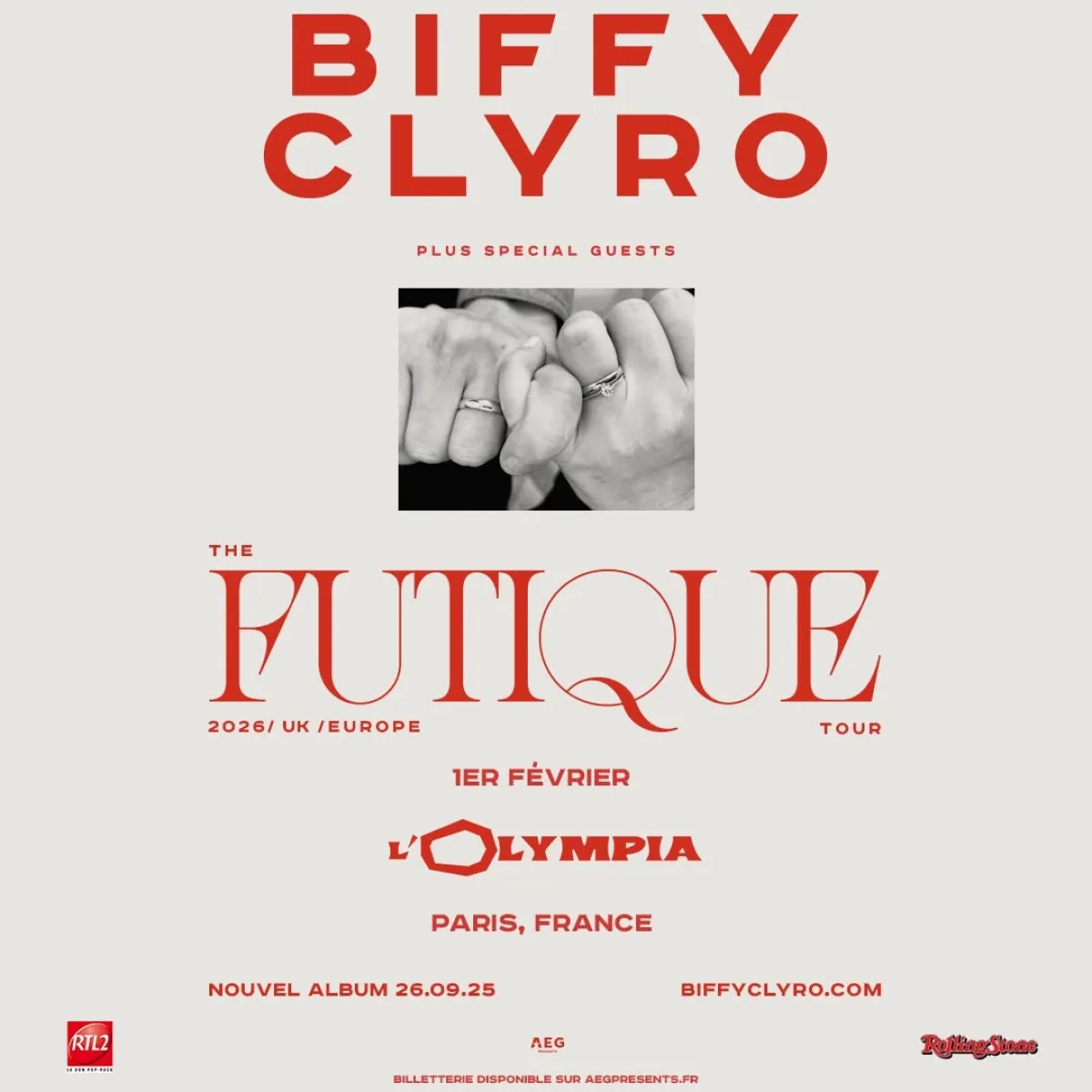 Billets Biffy Clyro (Olympia - Paris)
