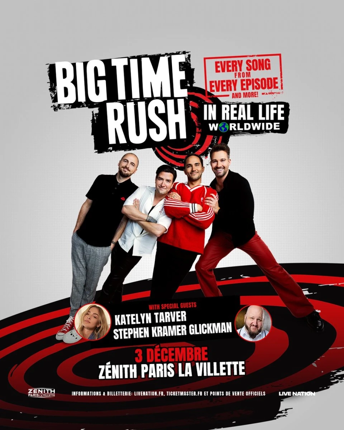 Billets Big Time Rush (Zenith Paris - Paris)
