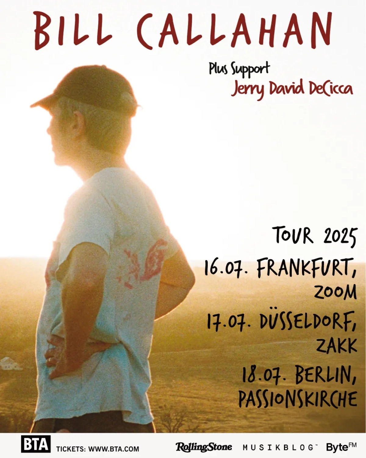 Billets Bill Callahan (ZOOM Frankfurt - Francfort)