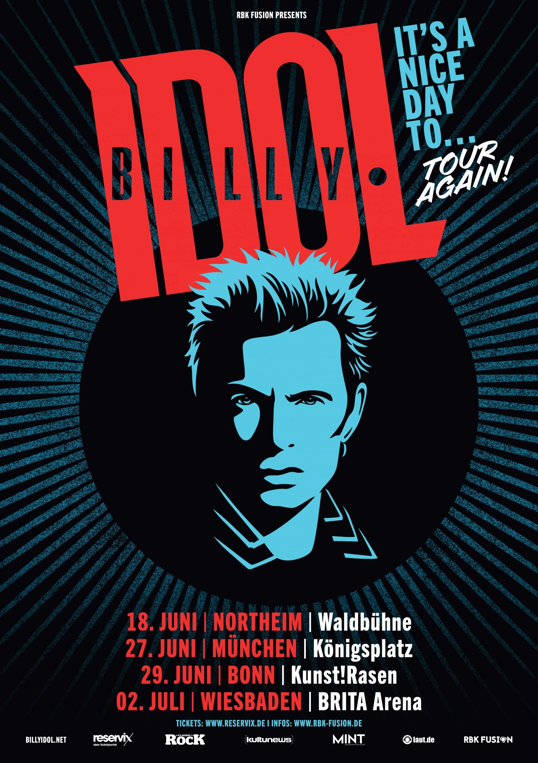Billets Billy Idol (Waldbühne - Berlin)