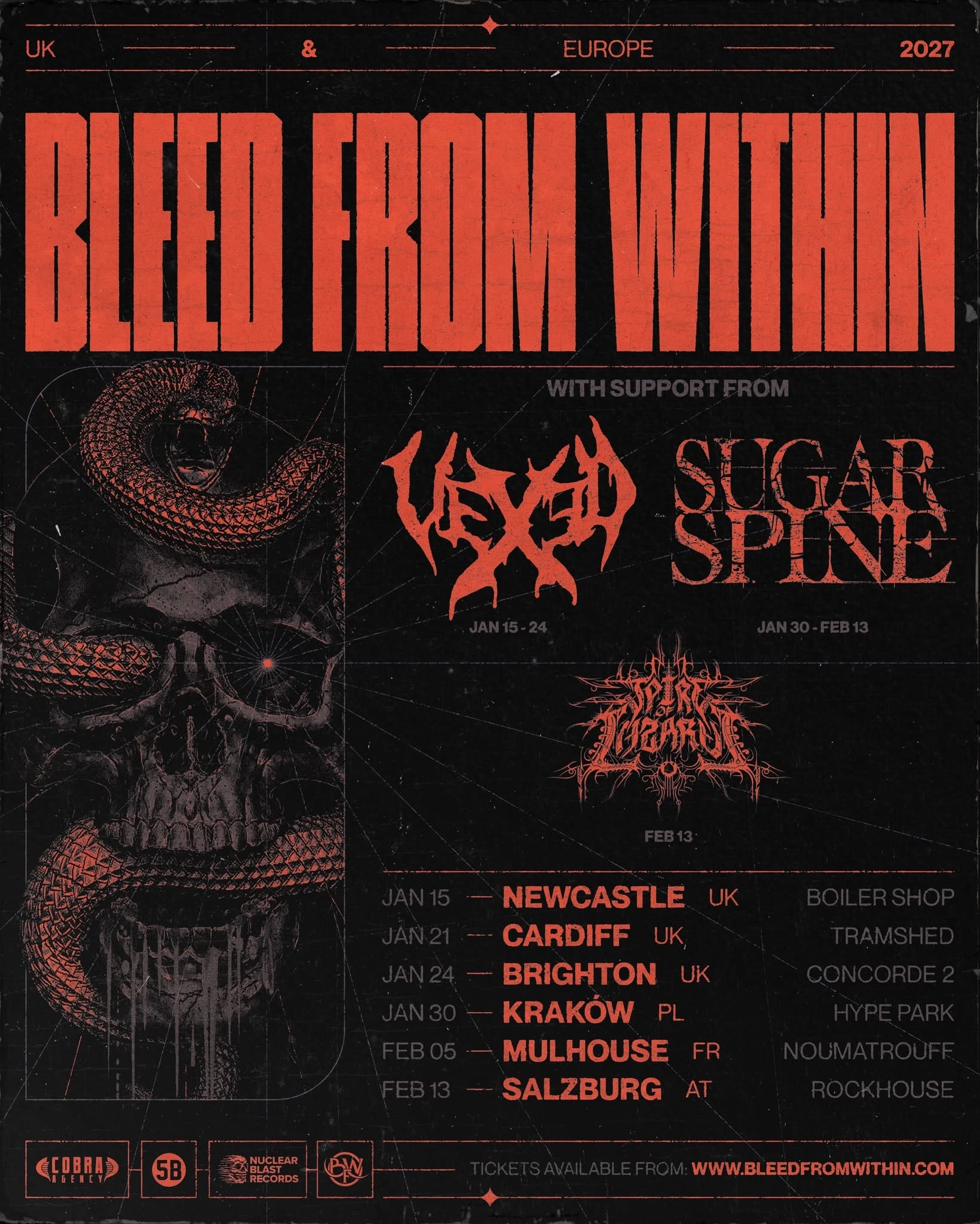 Bleed From Within in der Tramshed Cardiff Tickets