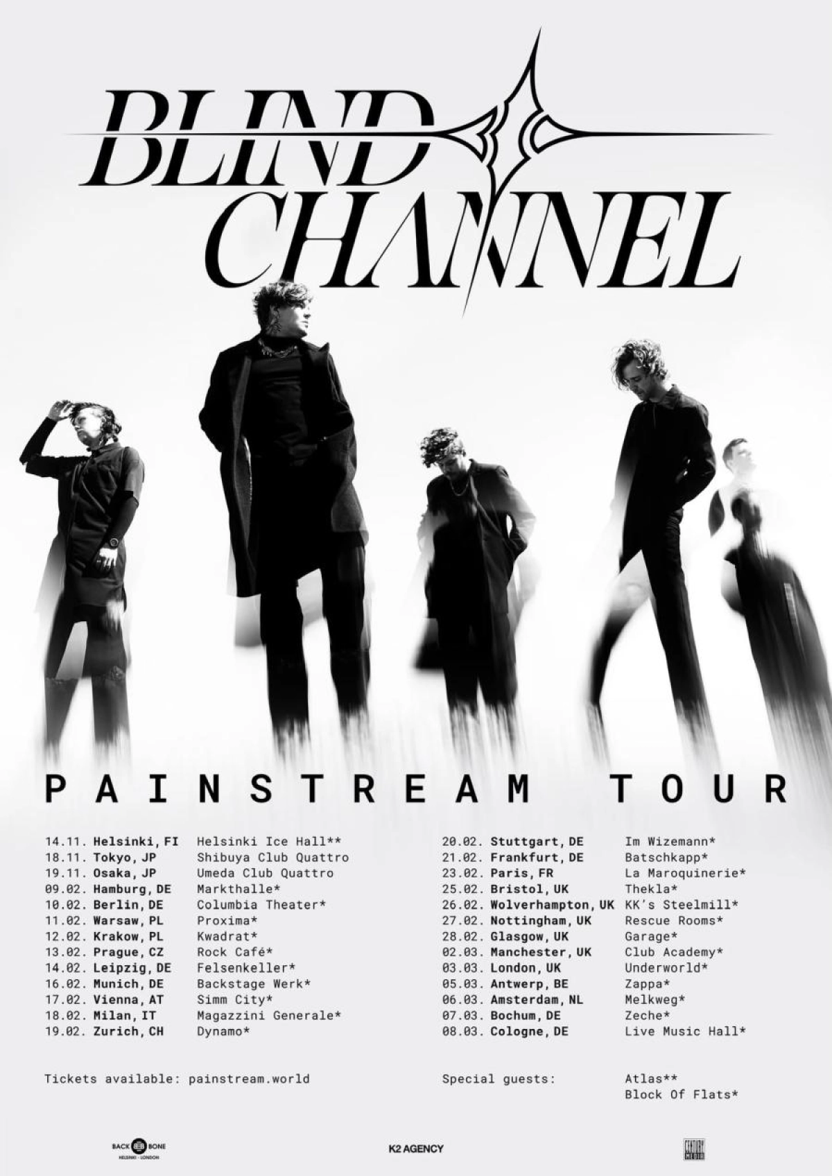 Blind Channel in der Live Music Hall Tickets