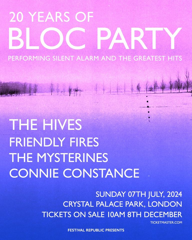 Bloc Party in der Crystal Palace Park Tickets