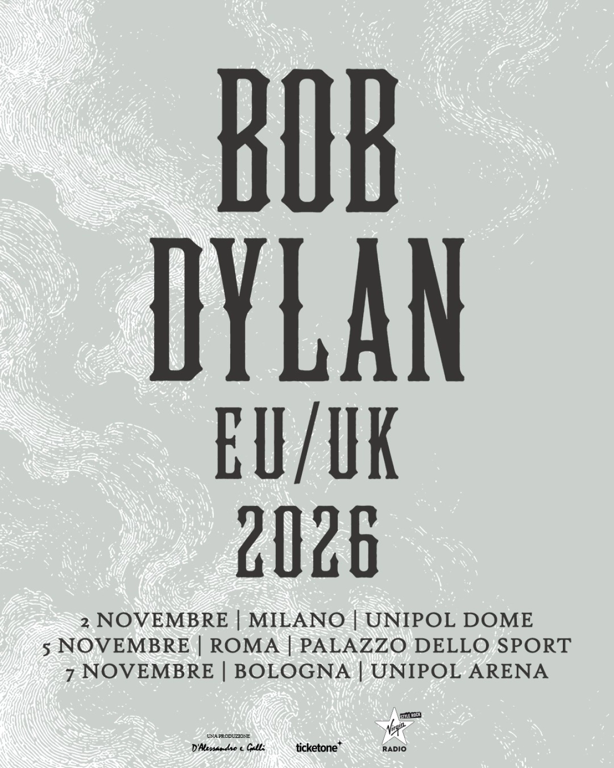 Bob Dylan al Unipol Arena Tickets