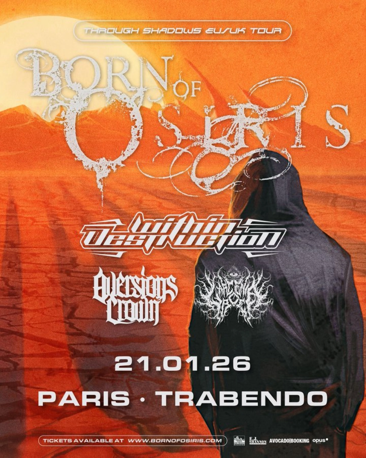 Billets Born of Osiris (Le Trabendo - Paris)