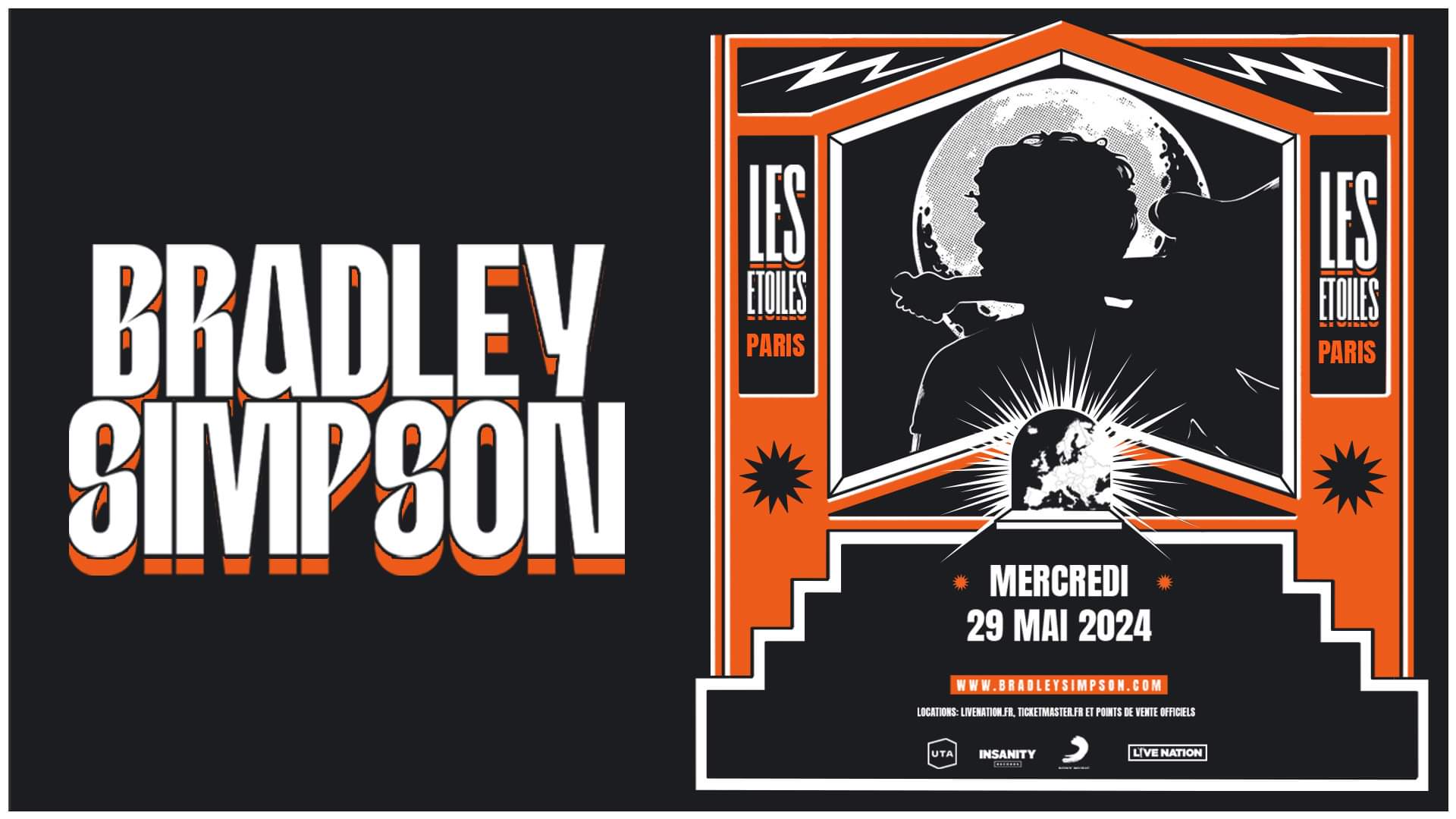 Bradley Simpson at Les Etoiles Tickets