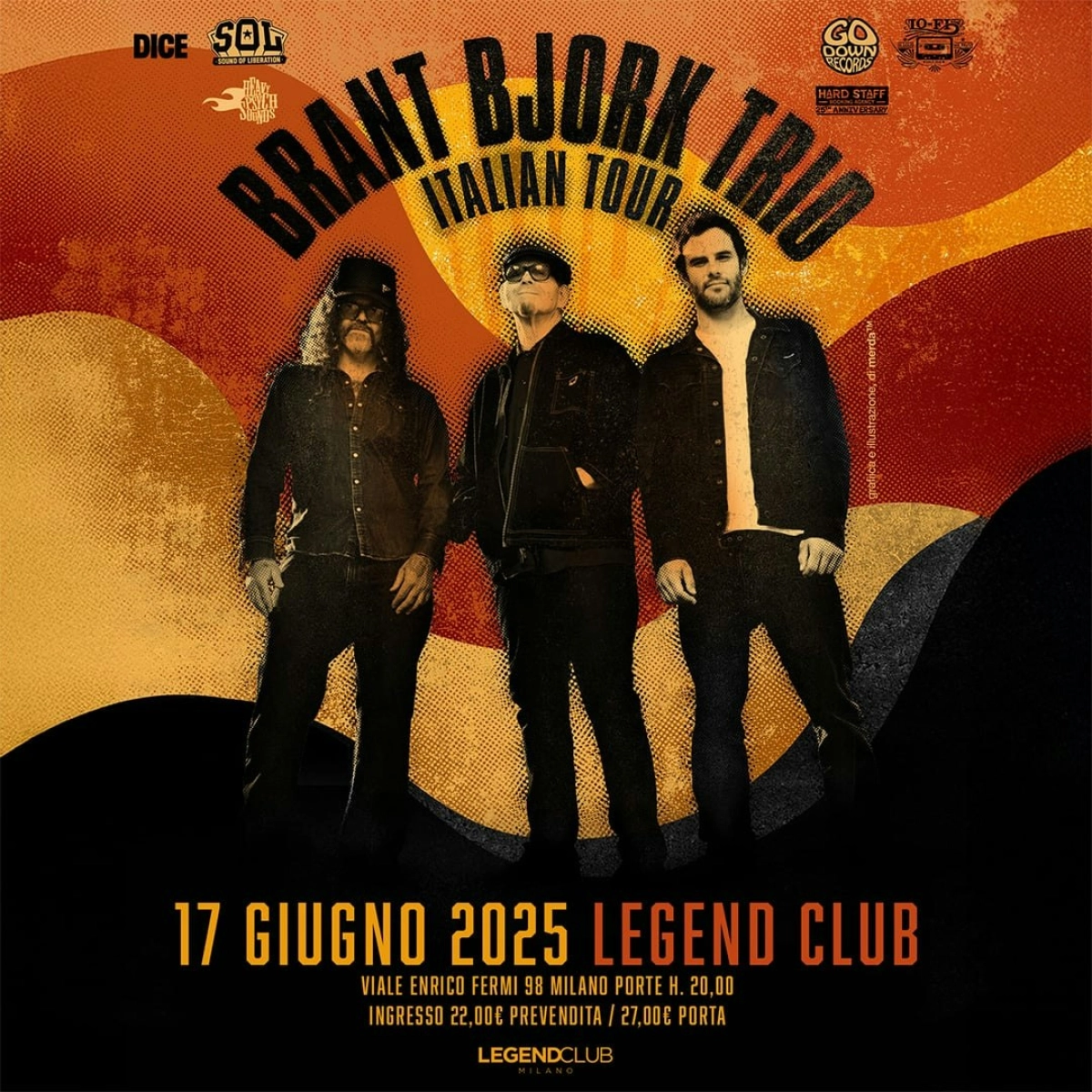 Billets Brant Bjork Trio(Legend Club Milano - Milan)