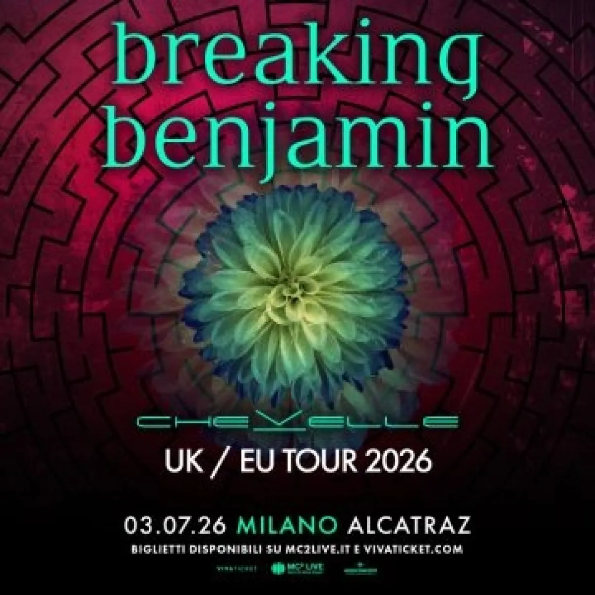 Breaking Benjamin al Alcatraz Milano Tickets
