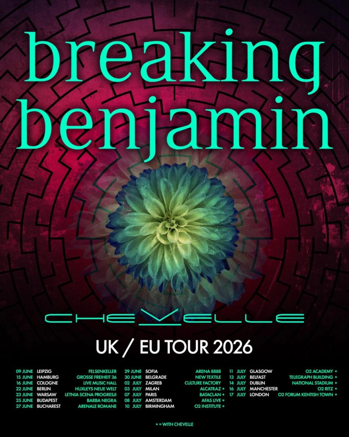 Billets Breaking Benjamin (Live Music Hall - Cologne)