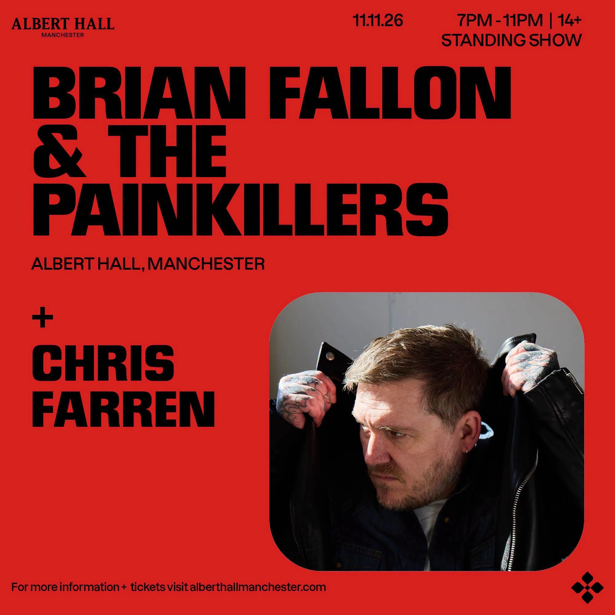 Brian Fallon at Albert Hall Manchester Tickets