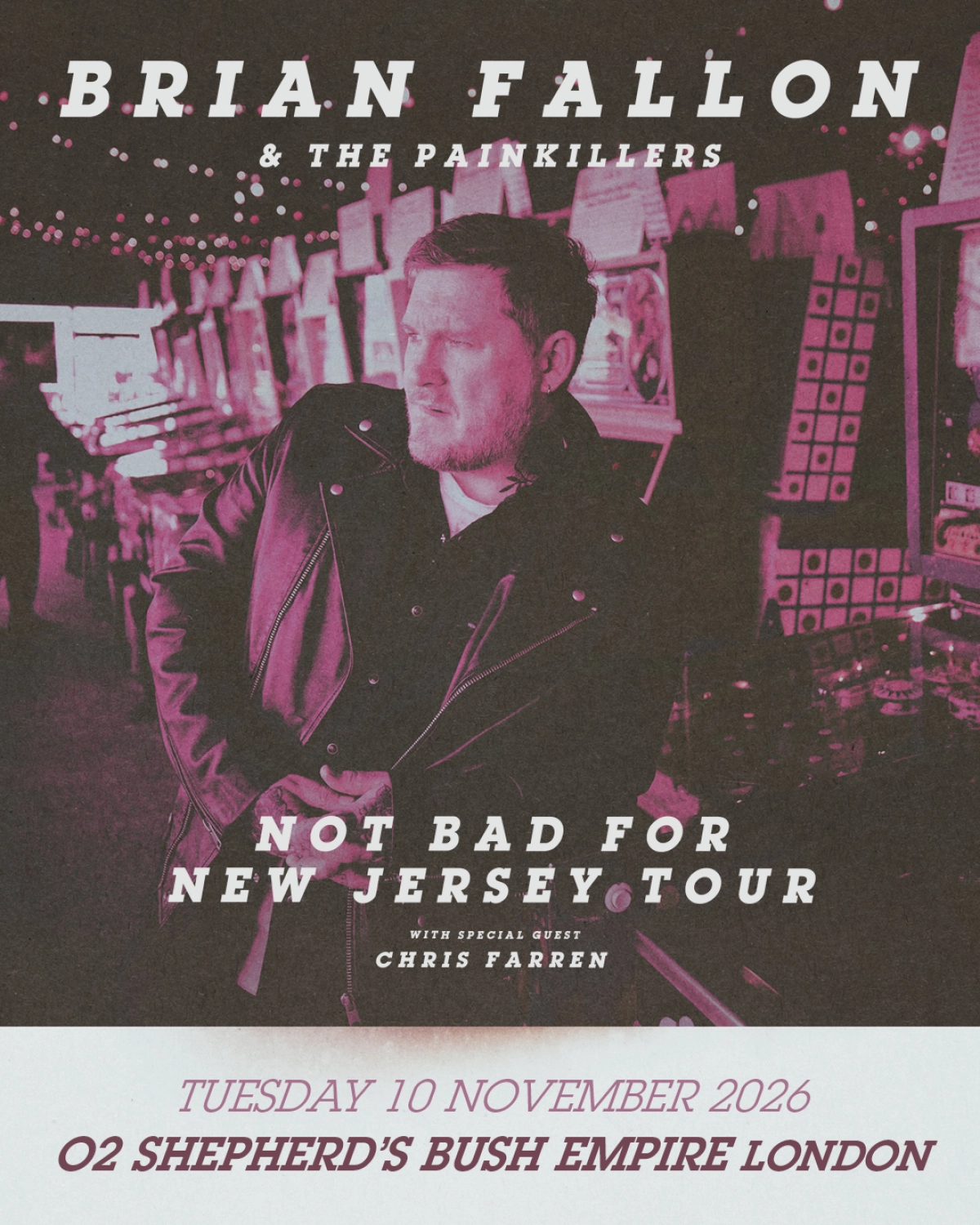 Brian Fallon and The Painkillers at O2 Shepherds Bush Empire Tickets