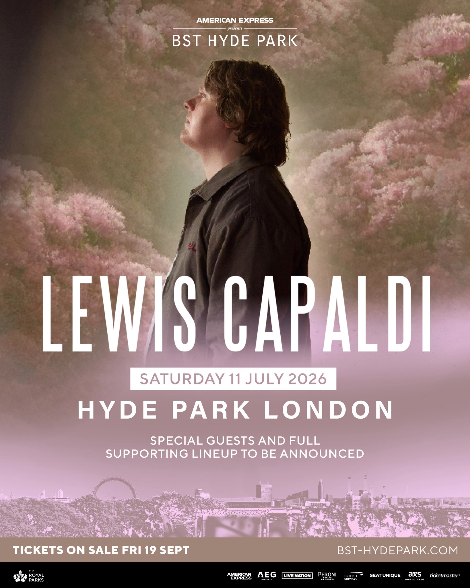 Billets British Summer Time Hyde Park 2026: Lewis Capaldi (Hyde Park - Londres)