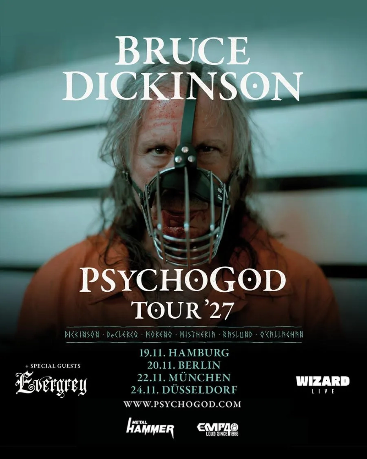 Bruce Dickinson at Mitsubishi Electric Halle Tickets