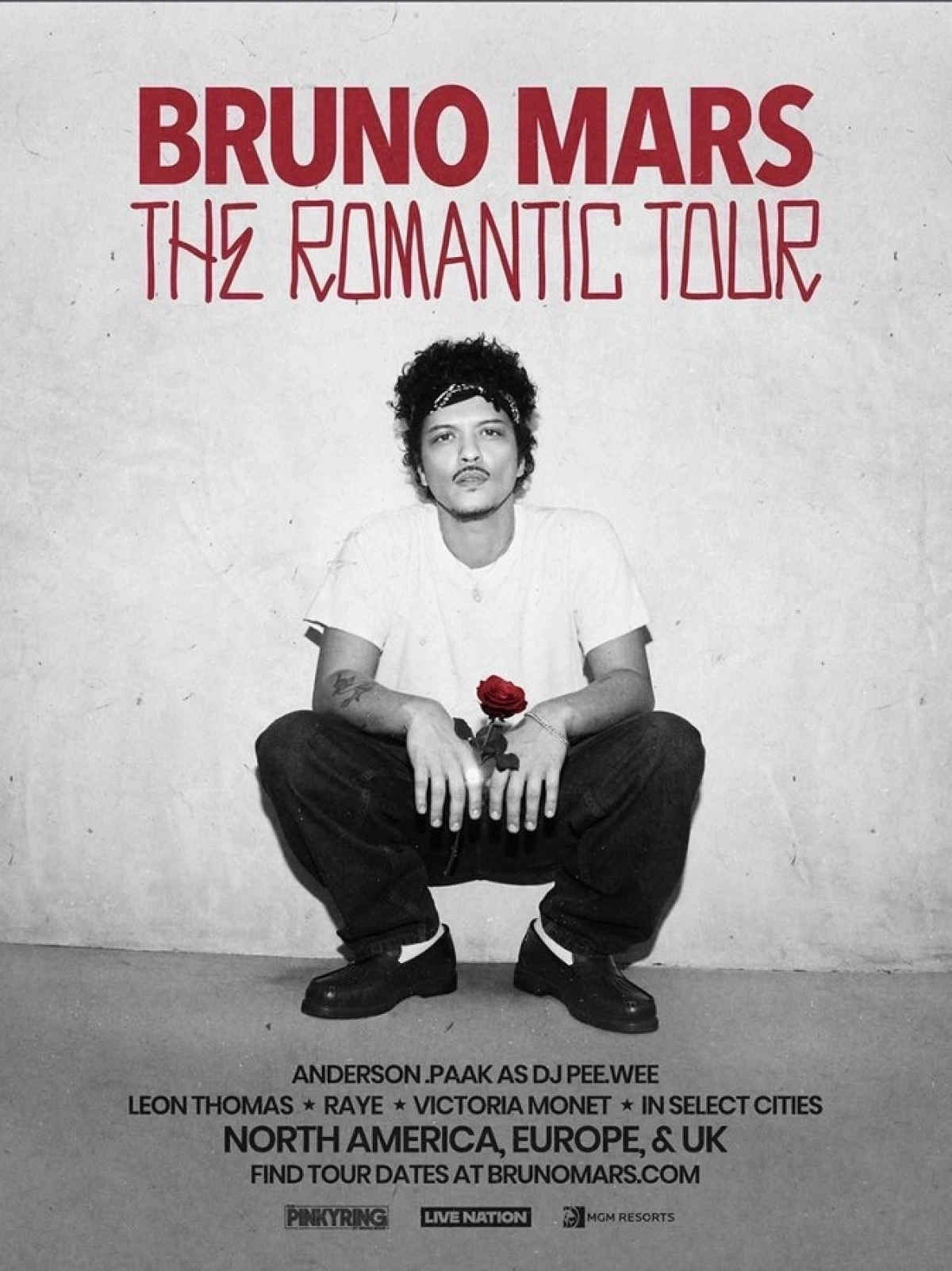 Billets Bruno Mars (NRG Stadium - Houston)