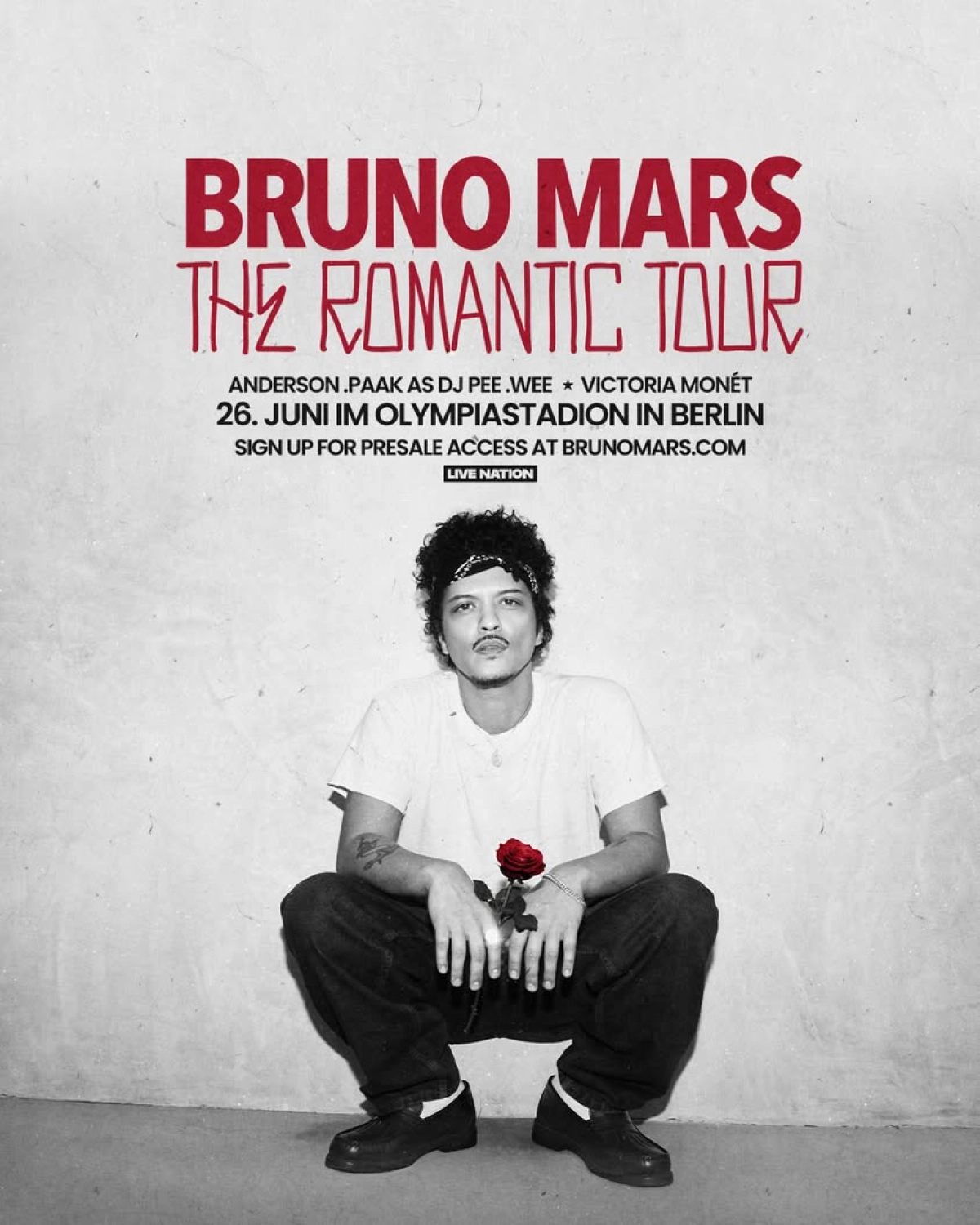 Billets Bruno Mars (Olympiastadion - Berlin)