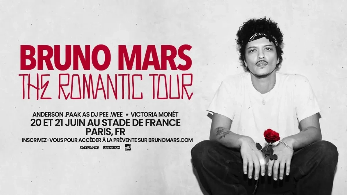 Billets Bruno Mars (Stade de France - Paris)