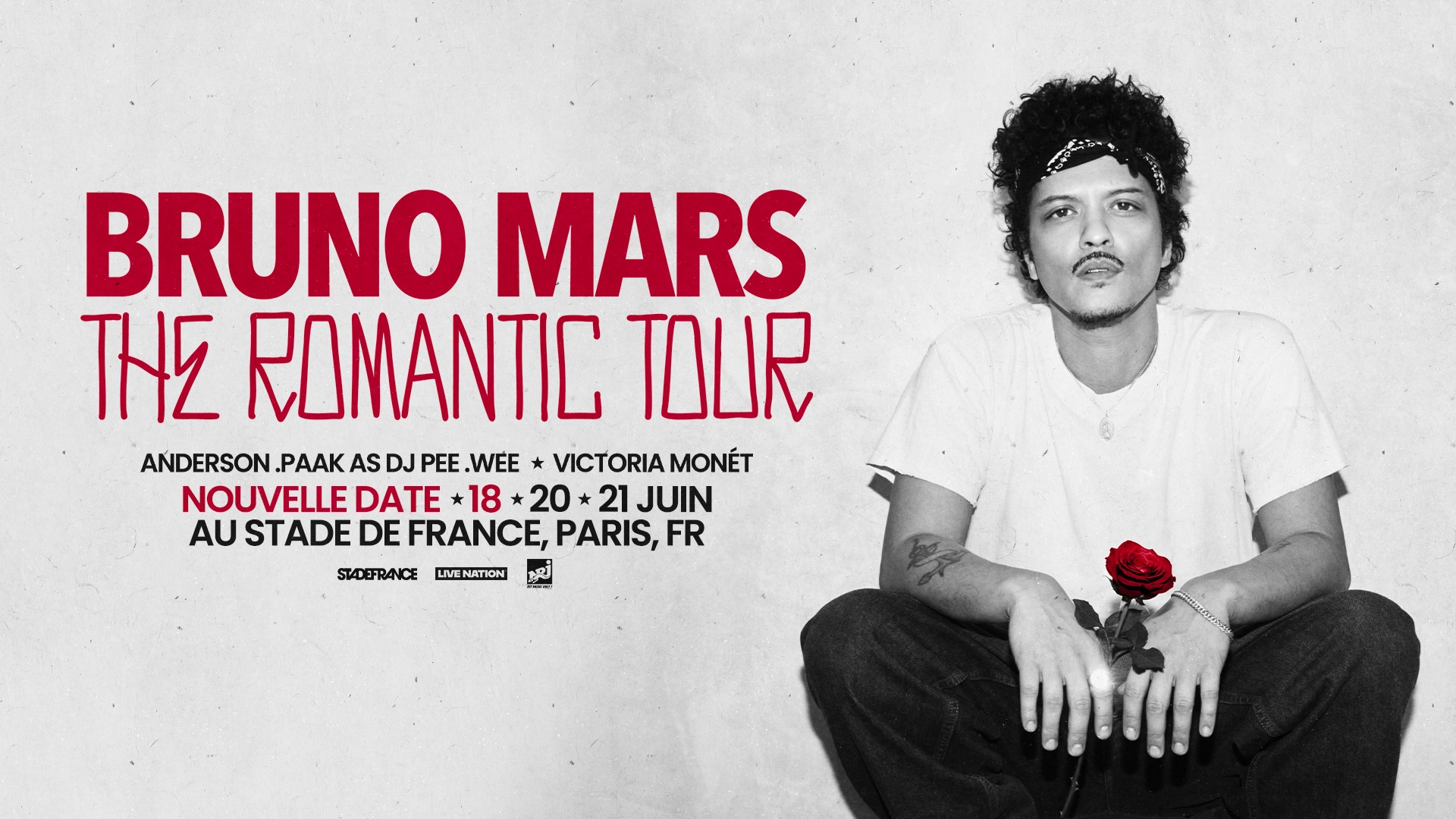 Billets Bruno Mars (Stade de France - Paris)