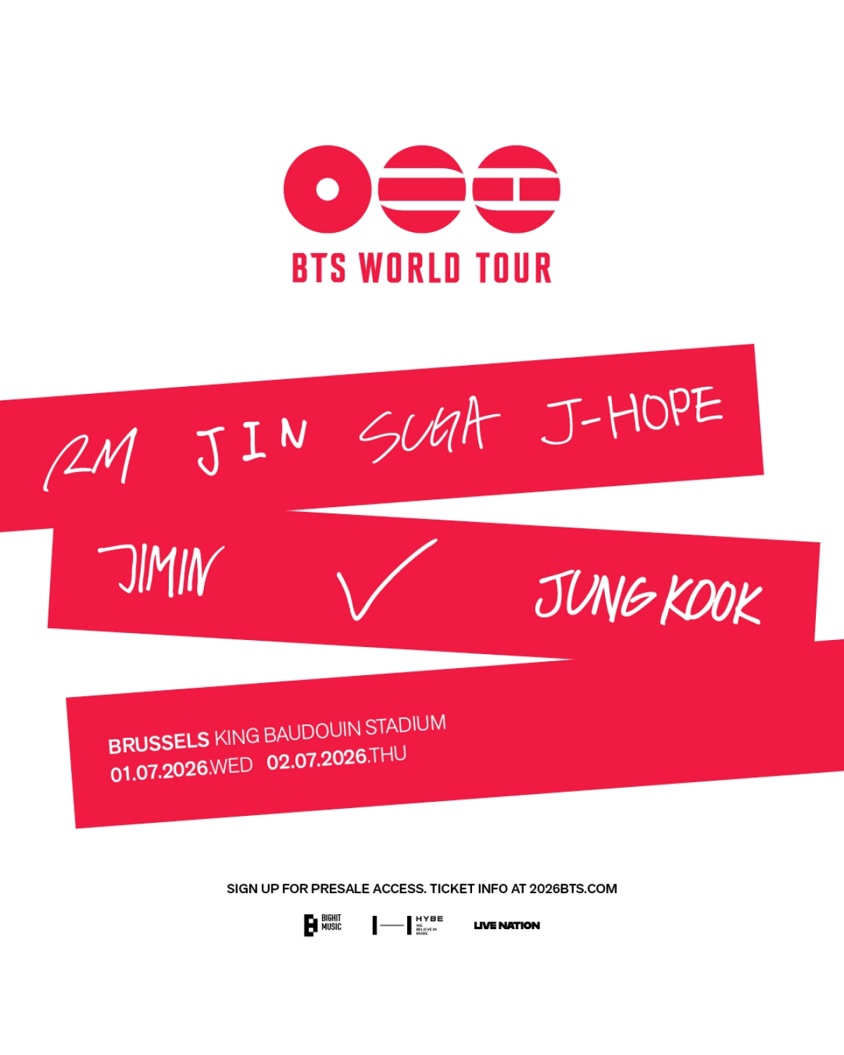 BTS en King Baudouin Stadium Tickets